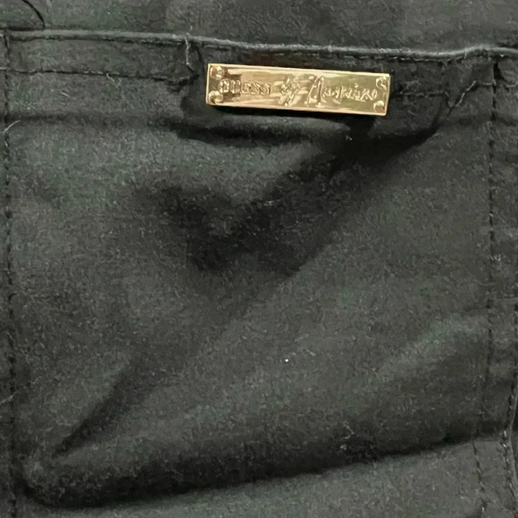 Black Guess by Marciano pants with faux pockets, size 2 - Picture 6 of 7